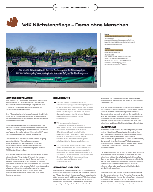  VdK Nächstenpflege – “Demo ohne Menschen” 