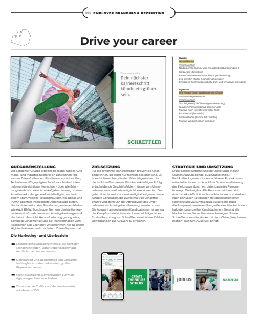  Drive your career 