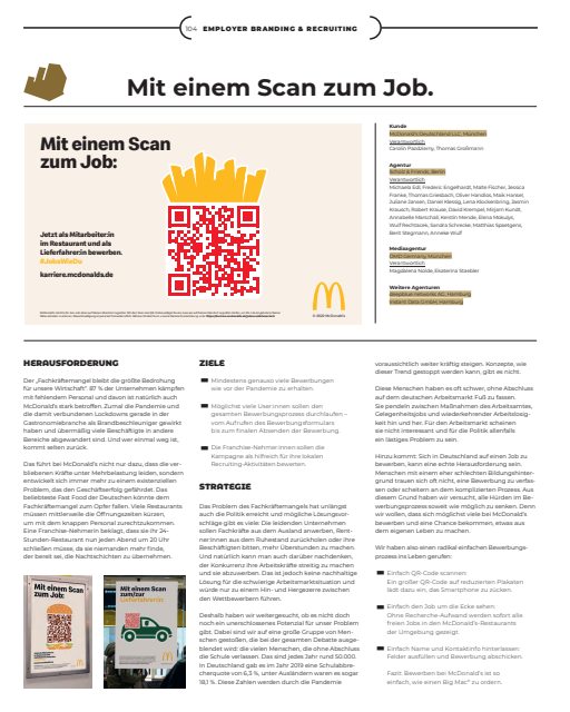  Bewerben so einfach, wie einen Big Mac® zu ordern. 