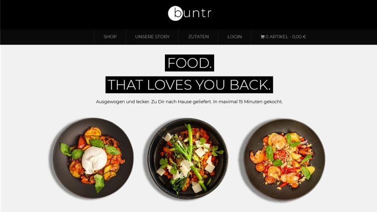 Kommunikationsstrategie für Food-Start-Up buntr