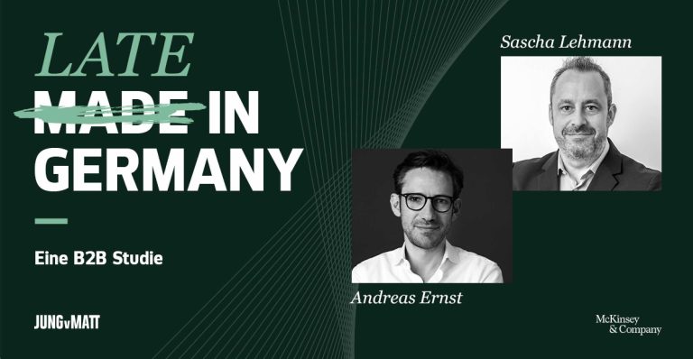Jung von Matt und McKinsey präsentieren die B2B-Studie: Late vs. Made in Germany
