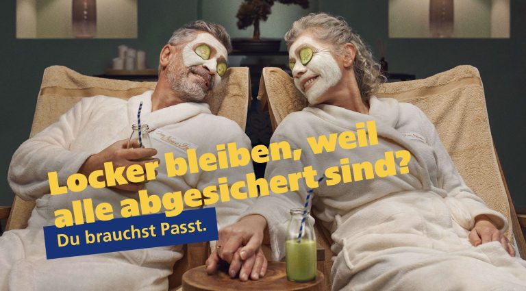 Wir brauchen Passt! Postbank und Jung von Matt SPREE mit neuer Kampagne für die Lebens- und Altersvorsorge.