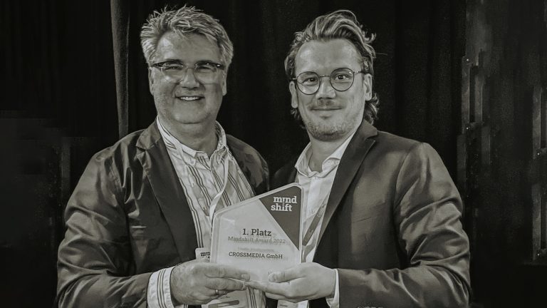 Future Work bei CROSSMEDIA: 1. Platz beim Handelsblatt Mindshift Award