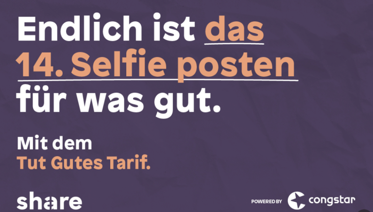 Grabarz XCT entwickelt Marketing-Kampagne für ersten sozialen Mobilfunktarif von share und congstar.