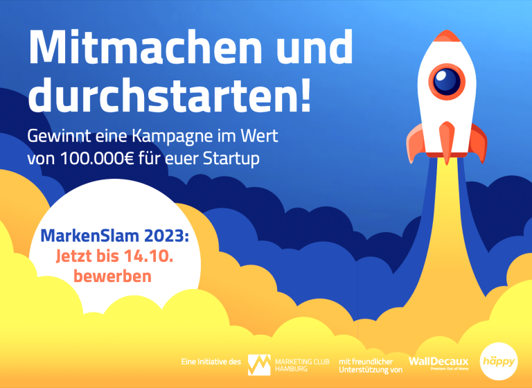 häppy hat ein Herz für STARTUPS und unterstützt 6. Hamburger MarkenSlam.