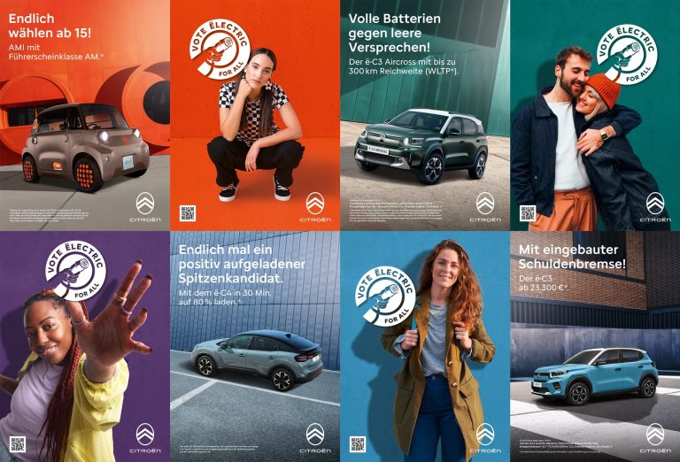 Citroën tritt mit „Vote Ëlectric“ zur Wahl an