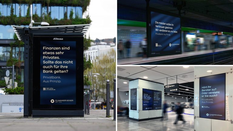Privatbank. Aus Prinzip – Damm & Bierbaum launcht neue Imagekampagne für Bankhaus Ellwanger.Geiger