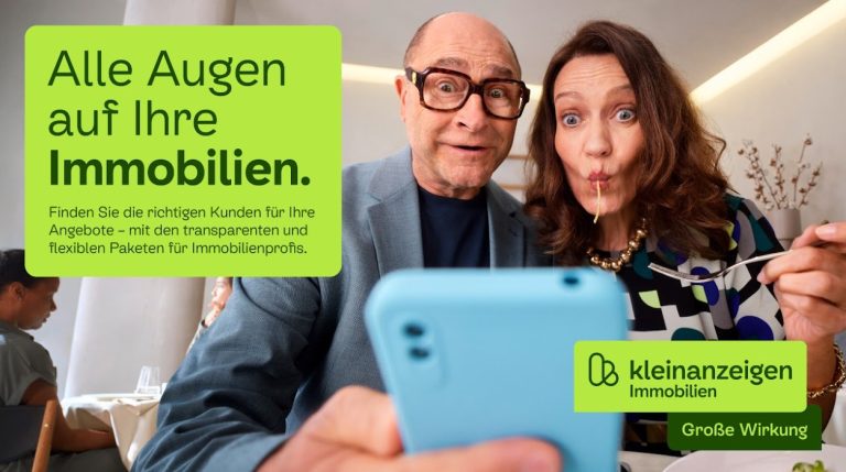 „Alle Augen auf Ihre Immobilien“ – Kleinanzeigen startet neue B2B-Kampagne für Immobilienprofis