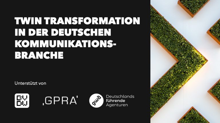 Das Ziel ist positiver Impact – Studie beleuchtet die Twin Transformation in der deutschen Kommunikationsbranche