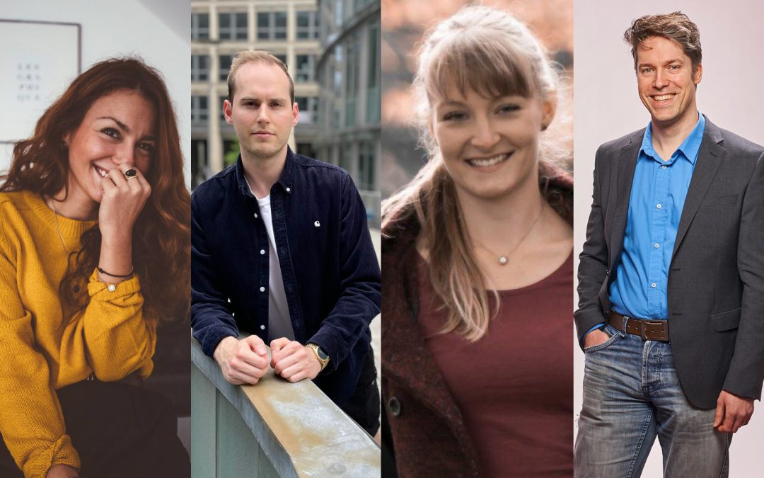 Sarah Pour, Inga Wickinger, Horst Heindl und Maximilian Hardt verstärken markenzeichen in Frankfurt, Düsseldorf und Köln