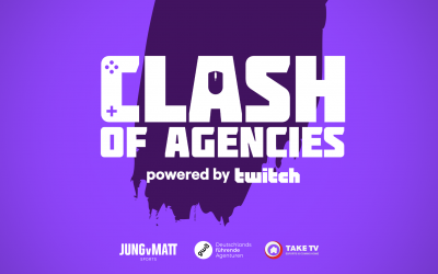 Twitch wird Hauptsponsor des »Clash of Agencies« und streamt das gesamte E-Sports-Turnier der Agenturen