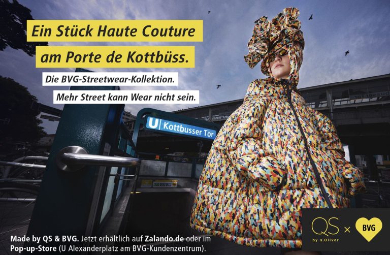 Mehr Street kann Wear nicht sein! BVG, Jung von Matt und QS veröffentlichen eine gemeinsame Modekollektion.