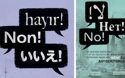 Nein zu Antisemitismus: Berlin Partner und WE DO veröffentlichen neue Kampagne