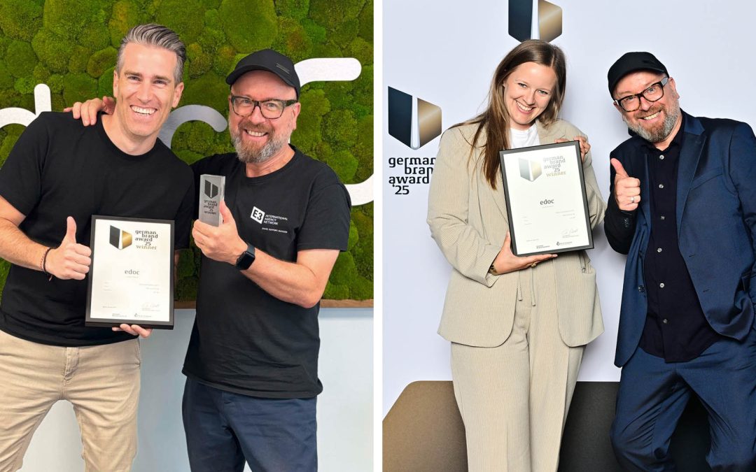 German Brand Award 2025 für edoc und die zuk. B2B Communication Guides